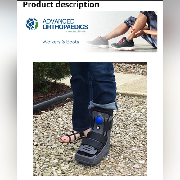 Advanced Orthopaedic Walker Boot Women's Size 8.5 to 11.5 - Picture 11 of 16